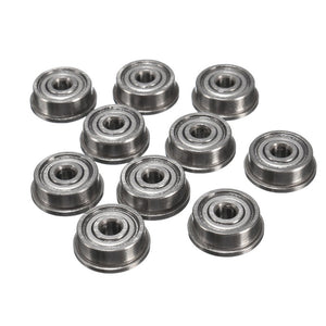 10Pcs F623ZZ 3d printer flange bushing ball bearings 3x10x4 mm Mini Metal Double Shielded Flanged Ball Bearings For 3D printer