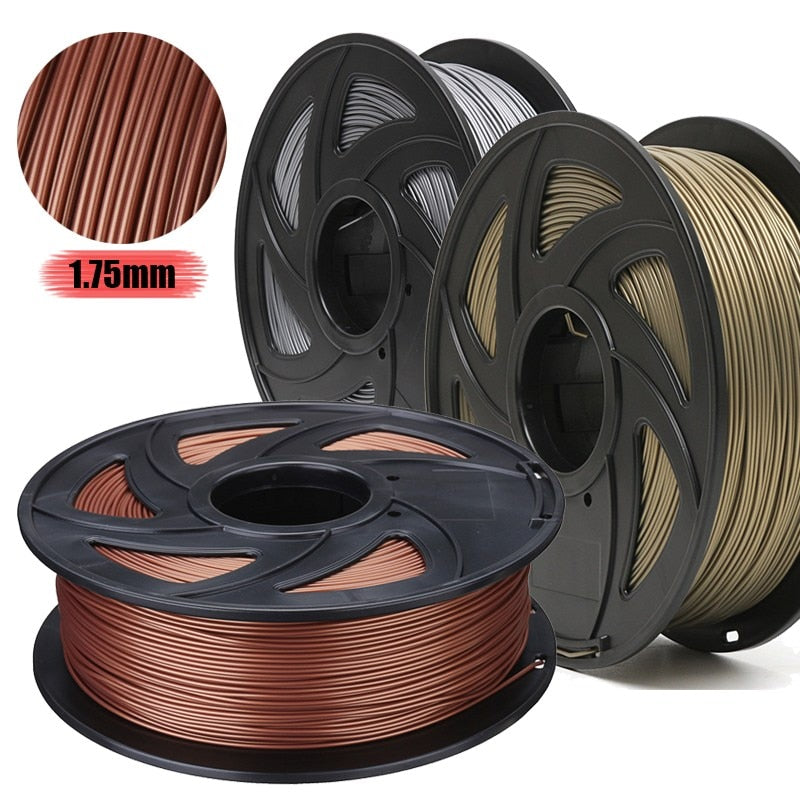 Metal 3 Color 3D Printer Filament Kit 1.75mm PLA For RepRap
