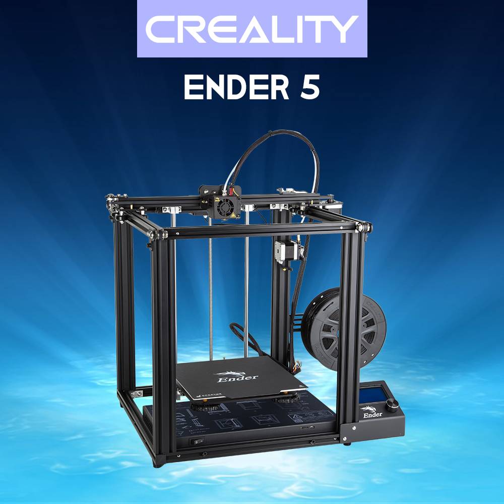 Creality 3D Ender-5 DIY 3D Printer Kit With Resume Print Dual Y-Axis Motor Soft Magnetic Sticker Support Off-line Print